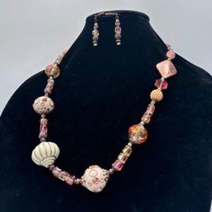 Necklace and earrings